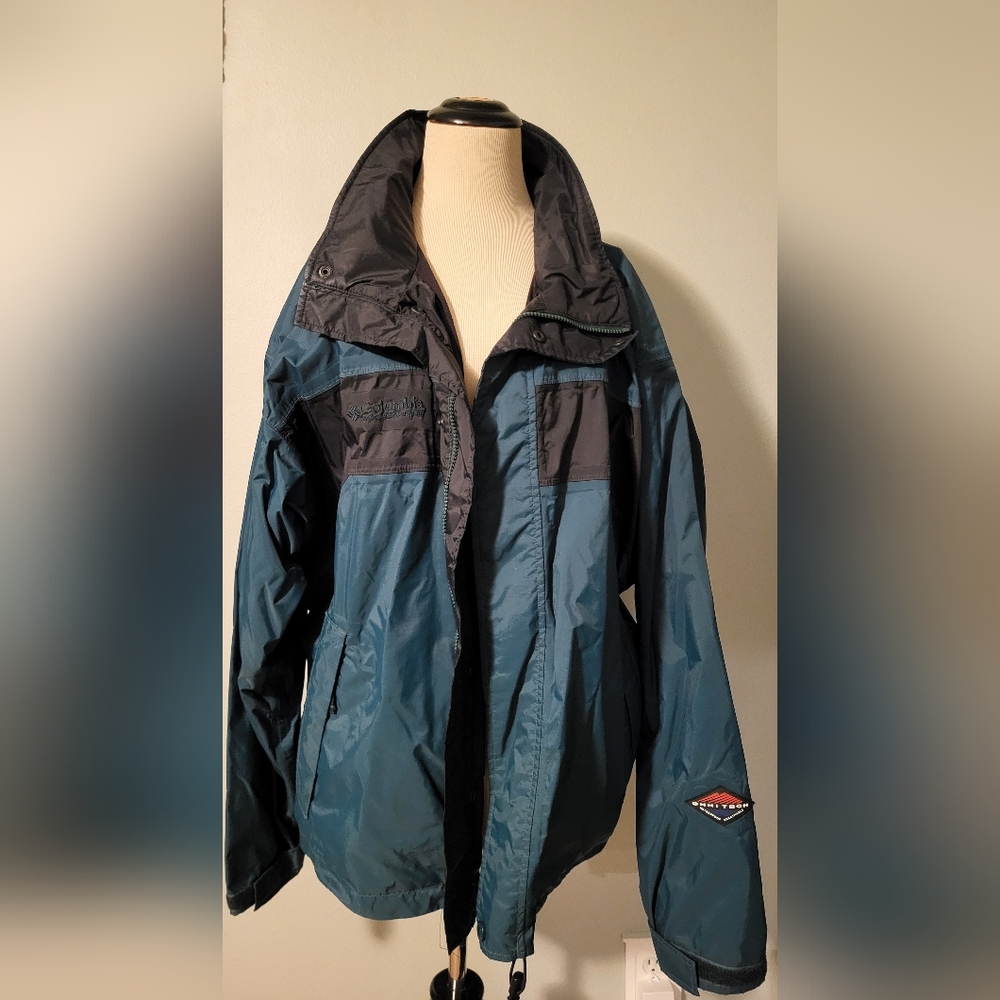 Columbia Men's Teal and Charcoal Performance Jacket